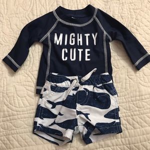 Great Condition Newborn Carter’s Swim Outfit